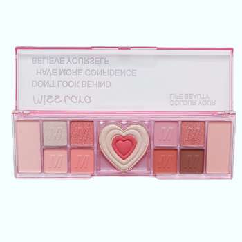 پالت سایه قلبی 12 رنگ میس لارا